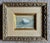 Beautiful small oil painting of a clamshell. Painting is on Masonite and measures 5” x 7”. In original mid century wood...