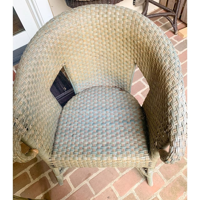 Antique Wicker and Rattan Possibly Victorian Chairs- Pair For Sale - Image 11 of 17