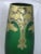Verrerie Legras 1890 Art Nouveau Grand Exhibition Magnificent Green Glass & Etched Gold & Silver Vase by Master f.t. Legras,Saint-Denis 20” Ht For Sale - Image 4 of 10