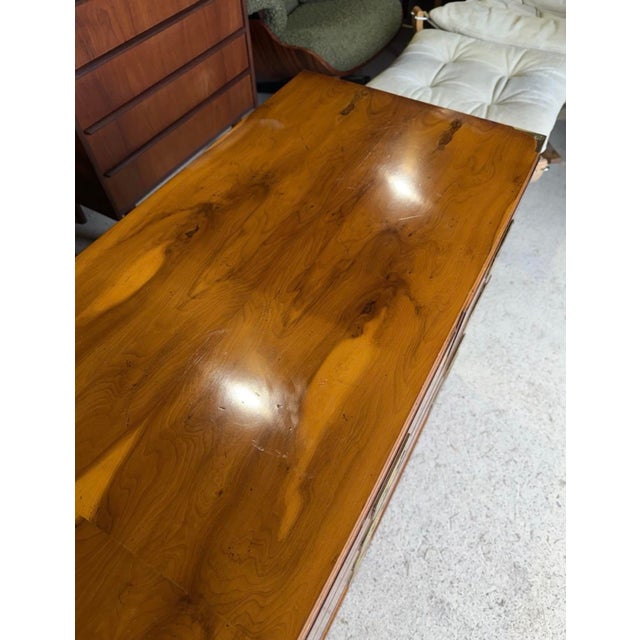 Antique Military Campaign Sideboard in Burr and Burl Walnut For Sale - Image 12 of 18