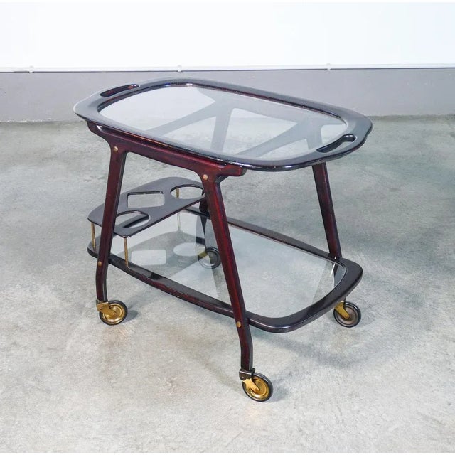 1950s Vintage Food Trolley by Cesare Lacca, 1950s For Sale - Image 5 of 12