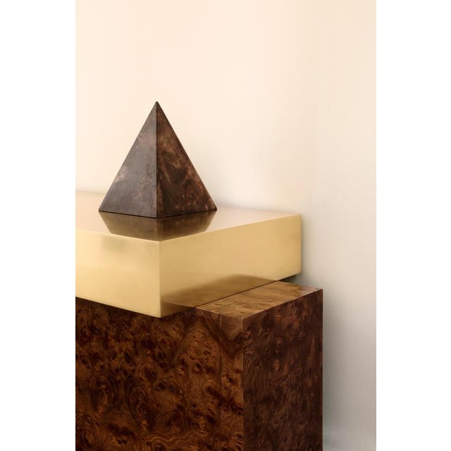 Multilayer Wood Load-Bearing Console Table by Dainelli Studio Atelier For Sale - Image 6 of 7