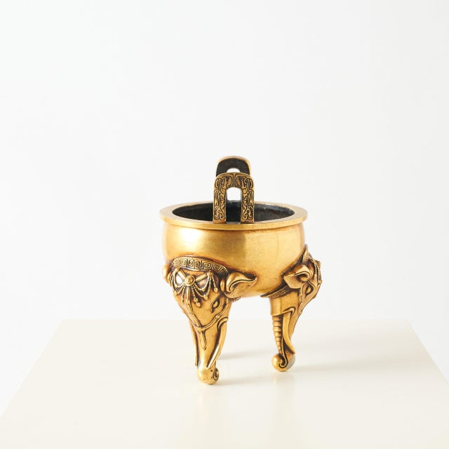 Gilt Bronze Censer with Elephant-Form Legs For Sale - Image 4 of 10
