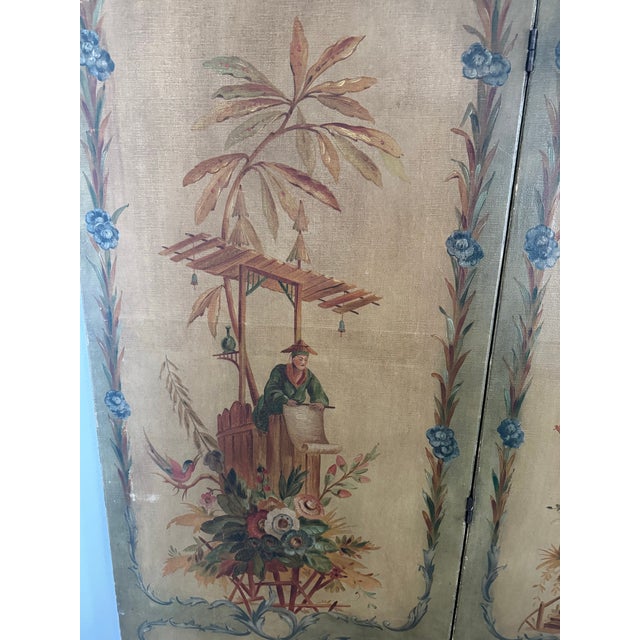 19th C Chinoiserie Screen For Sale In Tampa - Image 6 of 8