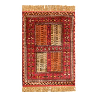 Pasargad DC Double-Sided Hand-Knotted Silk Quchan Rug For Sale