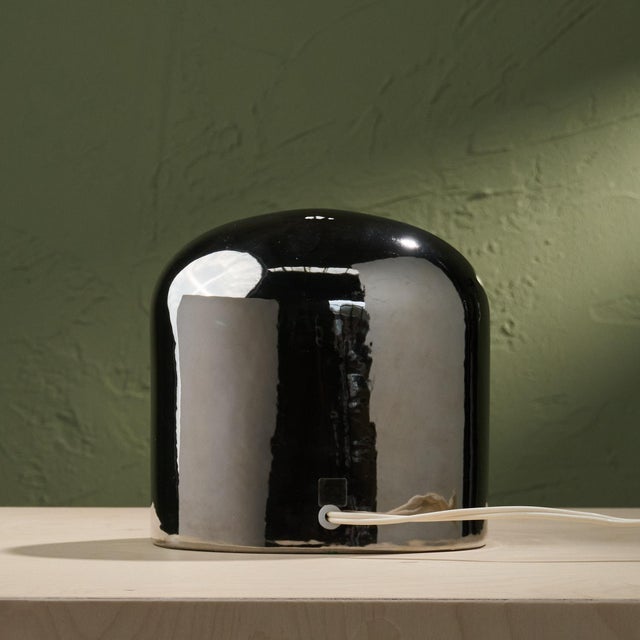 Venezia Table Lamp in Ceramic and Silver by Marcello Cuneo for SC3 / Phillips, Italy, 1970s For Sale - Image 6 of 13