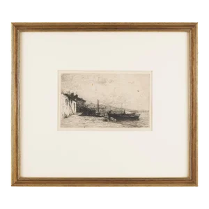 Cabanes De Pecheurs Sur Les Cotes d'Italie by Adolphe Appian, C. 1885