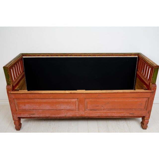 Folk Art Northern Swedish Bench For Sale - Image 11 of 15