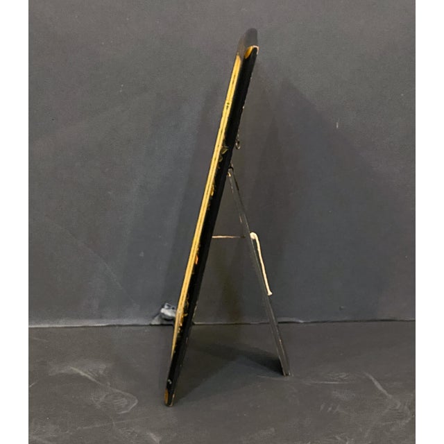 English Vanity Mirrors With Chinoiserie Black Lacquered Frames - Two Available For Sale - Image 16 of 17