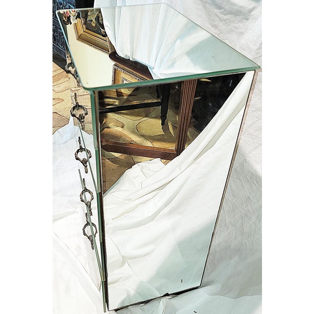 1950s Mirrored Midcentury Chest Nightstand by Hickman For Sale - Image 11 of 11
