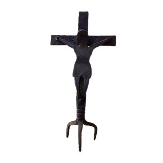 Antique Cast Iron Cross, 1890s For Sale