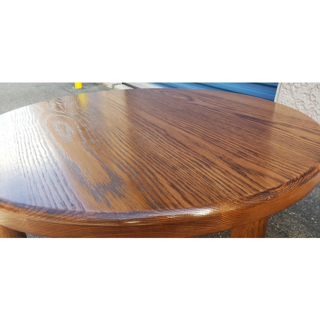 Mid-Century Modern Mid Century Modern Solid Oak Coffee Table For Sale - Image 3 of 5