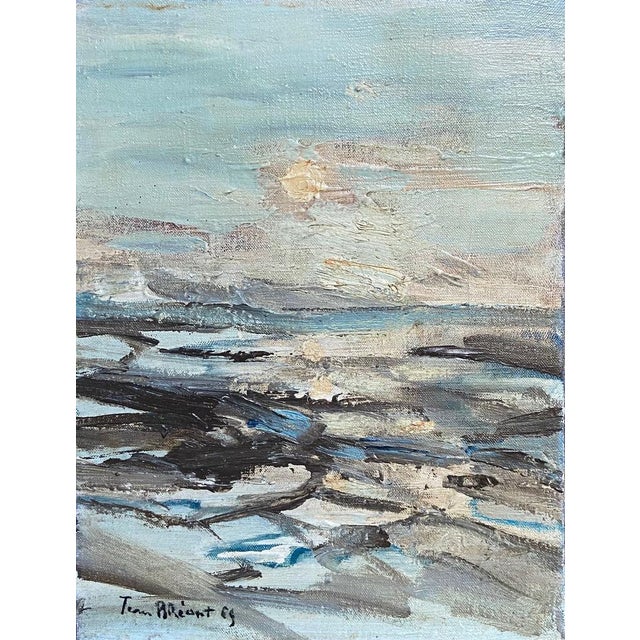 Jean Bréant, Neutral Abstract, 1960s, Oil on Canvas For Sale - Image 10 of 10