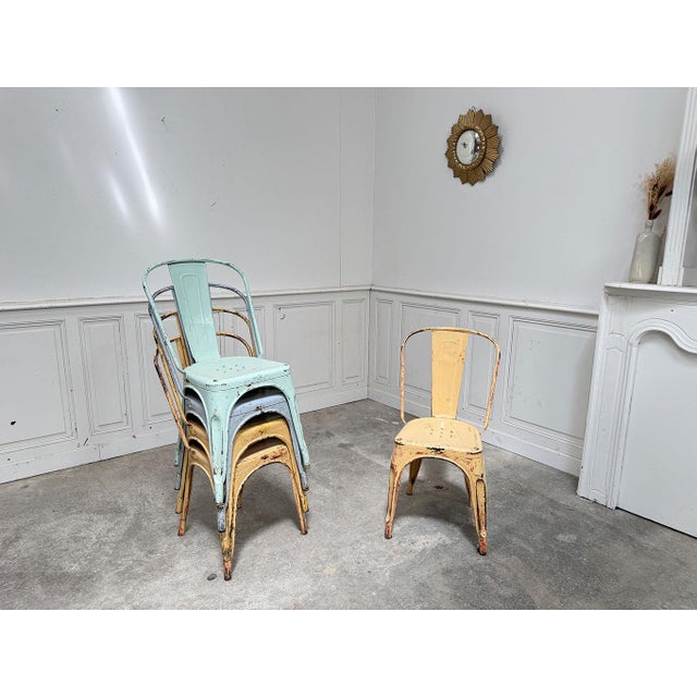 Vintage Tolix Chairs, 1960s, Set of 5 For Sale - Image 9 of 10