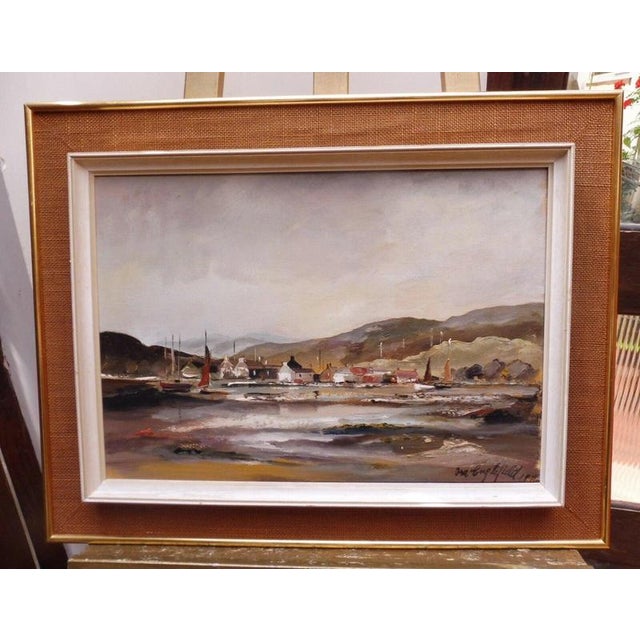 Ira Englefield, Cottages in a Rural Landscape, 1970s, Oil Painting on Canvas, Framed For Sale - Image 13 of 14