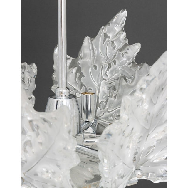 Lalique Crystal "Champs-Elysees" Two-Tier Chandelier For Sale - Image 10 of 13