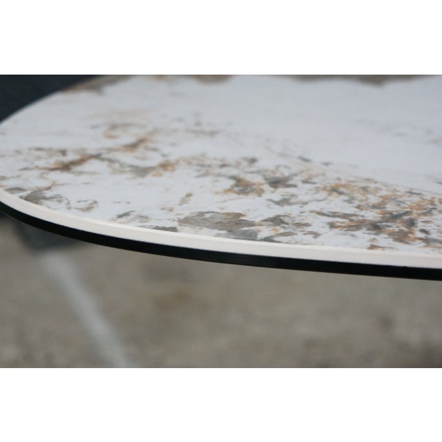 Lerin Ceramic Faux Marble Modern Contemporary Coffee Table 57" For Sale - Image 9 of 16