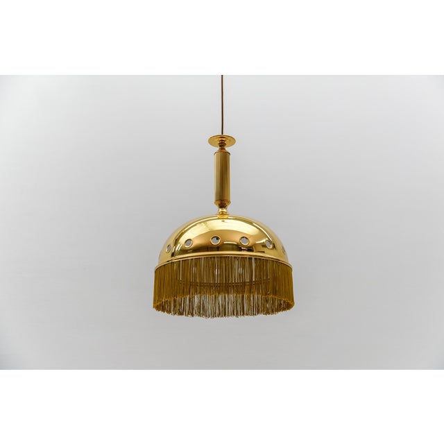 Vintage Light in Brass with Silk Fringes by Hans-Agne Jacobssen, 1960s For Sale - Image 18 of 18