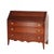 Antique Federal Hepplewhite Mahogany Three Drawer Drop Front Desk C1820 For Sale - Image 4 of 6