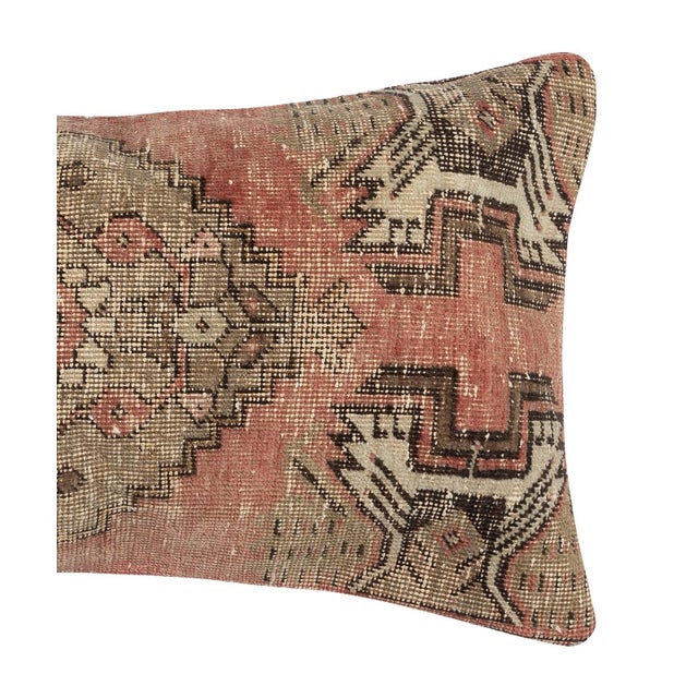 Traditional 16"x28" Hand-Woven Kilim Cushion Cover. Turkish Lumbar Pillow Cover. Toss Pillow For Sale - Image 3 of 4