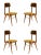 Italian Dining Chairs from Elam, 1950s, Set of 4 For Sale - Image 4 of 14
