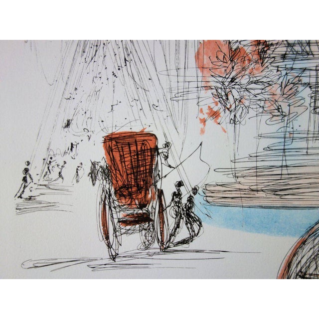 Salvador Dali, New-York City: Plaza, 1964, Lithograph For Sale - Image 4 of 7