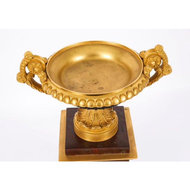 Antique French Grand Tour Ormolu, Bronze and Marble Tazzas, 19th Century, Set of 2 For Sale - Image 11 of 16