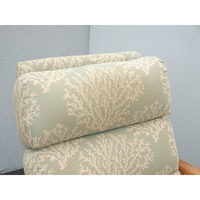 Chairs Pair of Vintage Mid Century Bamboo Rattan Braxton Culler Lounge Recliner Chairs For Sale - Image 9 of 12