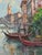Joseph Meneses Tapias, Venice, 1950s, Oil on Canvas For Sale - Image 3 of 15