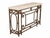 Rustic Decorate Iron Console With Travertine Top For Sale - Image 3 of 3
