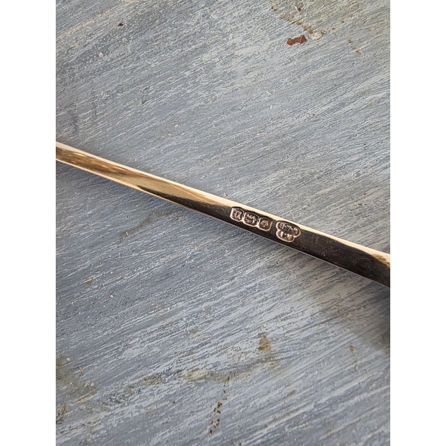 Ser of Six English Sterling Silver Demitasse Spoons For Sale - Image 4 of 6