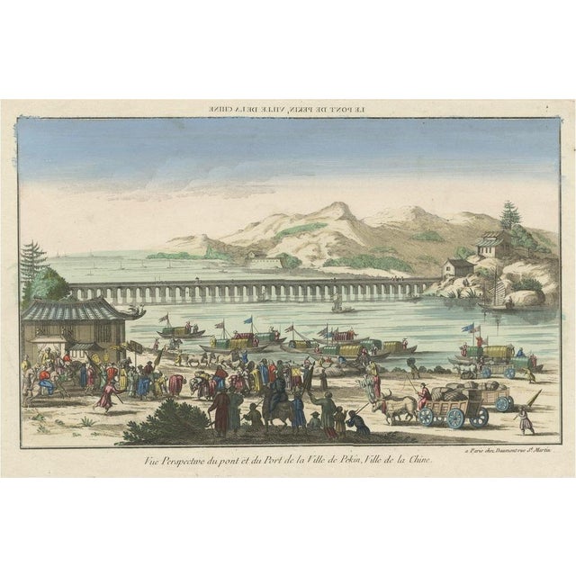 View of the Harbour of Peking or Beijing, Paper For Sale - Image 6 of 6