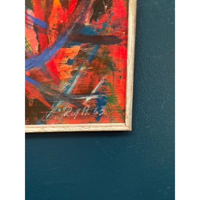 Rolf Andersson, Abstract Composition, 1950s, Oil on Plywood, Framed For Sale - Image 8 of 18