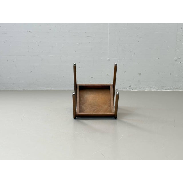 Mid-Century Minimalist Stackable Wooden Chair For Sale - Image 13 of 14