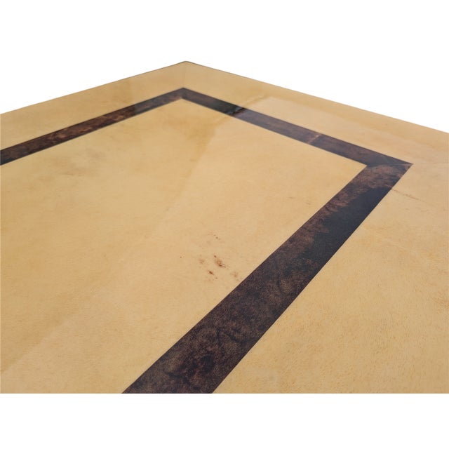 Brown Lacquered Wood Coffee Table by Aldo Tura, 1950s For Sale - Image 8 of 10