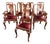 1970s Henkel Harris Solid Wild Black Cherry Queen Anne Dining Chairs - Rare Set of 8 For Sale