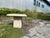 Italian Travertine Side Table With Beveled Edge For Sale In Tampa - Image 6 of 12