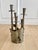1970s 1970s Italian Brutalist Gilded Pewter 5-Arm Candelabra – Prof. Ceccherini For Sale - Image 5 of 12