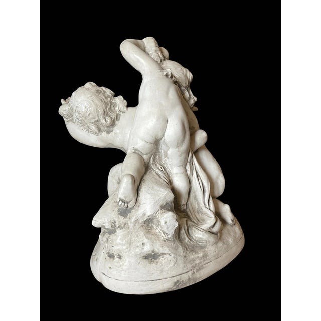 White Early 20th Century Raphael Charles Peyre (1872-1949) Figural Sculpture Titled 'Bataille De Fleurs' For Sale - Image 8 of 18