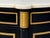 Black Maison Jansen Style, Louis XVI Bow Front Chest, Ebonized Wood, France, 1900s For Sale - Image 8 of 17