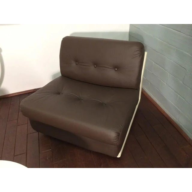 Vintage Amanta Leather Lounge Chairs by Mario Bellini for B&B Italia, Set of 4 For Sale - Image 15 of 18