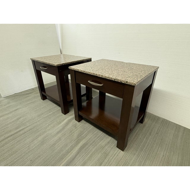 Contemporary Bermanfalk Bespoke Nightstands, Pair For Sale - Image 3 of 15