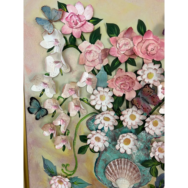 Floral Relief Conservatory Collection, Four Seasons - “Warm Summer” - Designed by Cheryl P. Kohloff For Sale - Image 9 of 11