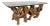 Vintage Sculptural Natural Burlwood Root Dining Table With Rectangular Glass Top For Sale