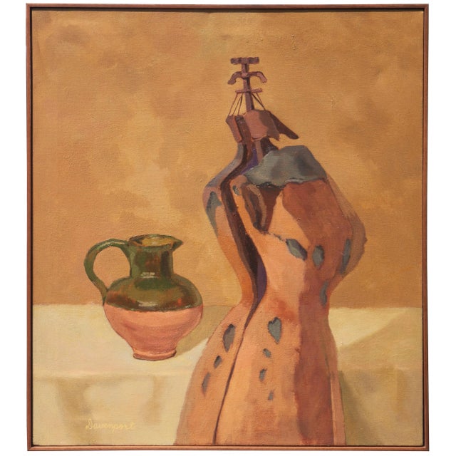 Saffron 'Attic Series, Yellow' by Jill Davenport, California Woman Post-Impressionist Artist, Sonoma State For Sale - Image 8 of 8