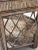 Boho Chic 1970s Oversized Rattan and Wicker With Glass Top Hexagon End Table For Sale - Image 3 of 4