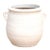 Handpainted Mykonos White Planter With Handles For Sale