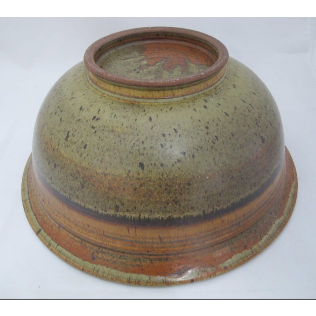 Wally Schwab Pacific Nw Master Pottery XL Serving Mixing Bowl 17" For Sale - Image 11 of 17