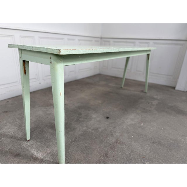 Light Green Console Table, 1950s For Sale - Image 3 of 10