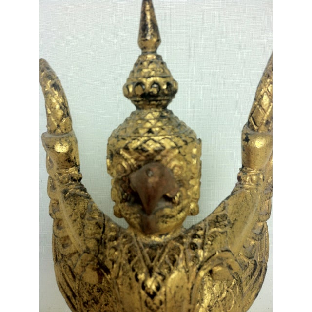 Early 20th Century Early 20th Century Thai Giltwood Garuda Figure For Sale - Image 5 of 9